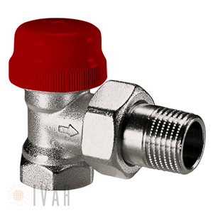 VALVOLA A SQUADRA TERMOSTATIZZABILE 1/2MxEUROK RAME MULTISTRATO C.500806  IVAR