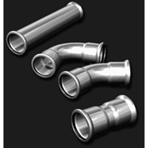 TUBO ACCIAIO INOX A PRESSARE DN 22