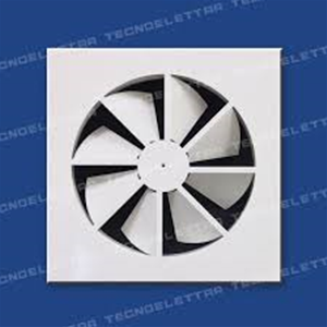 DIFFUSORI CIRCOLARI GEOMETRIA FISSA DIM. 160 SU PANNELLO 595X595