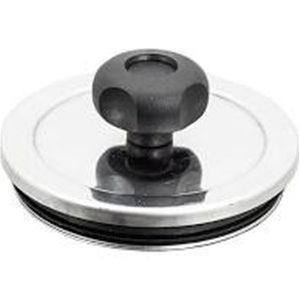 INOX MONO TAPPO PER ISPEZIONE D.100