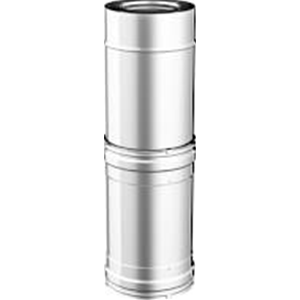 INOX DOPPIA MODULO REGOLABILE D.100 L=500/330
