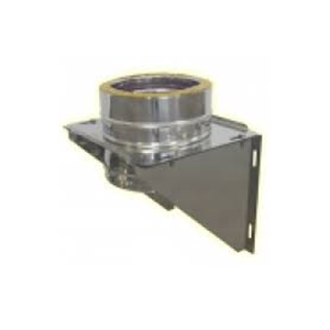 INOX DOPPIA SUPPORTO PARETE D.100