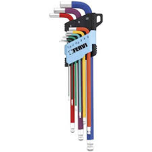 SET CHIAVI ESAGONALI MAGNETICHE 9 PZ 1,5-2-2.5-3-4-5-6-8-10 mm