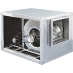 VENTILATORE CENTRIFUGO CASSONATO TELAIO ALL. A TRASMISSIONE DOPPIA PANNELLATURA 710PA Kw7.5