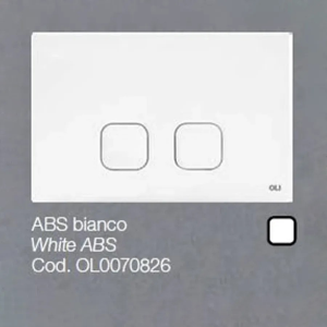 PLACCA PER CASSETTE INCASSO PLAIN BIANCO OLI70/74 PLUS