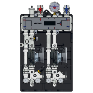 MULTIMIX MODULO DI DISTRIBUZIONE IN CASSETTA 1 ZONE ALTA TEMPERATURA 1 BASSA CON MISCELAZIONE E POMPA  