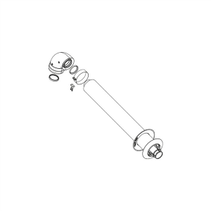 KIT SCARICO A PARETE COASSIALE 80/125 PER SCALDABAGNO RINNAI SENSEI 26/32