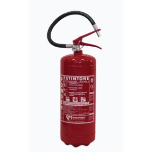 ESTINTORE A POLVERE KG 1 CLASSI DI FUOCO 8A 34BC OMOLOGA M.I. DIAMETRO mm 80 H mm 330 KG 2.1