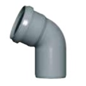 CURVA 67°  mm 40 INNESTO GRIGIO