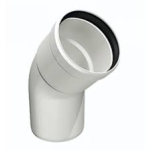 CURVA PPS D.100 A 45° PER CALDAIE A CONDENSAZIONE