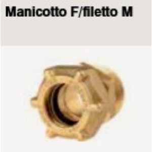 RACCORDO RAME 1"M X D.28 A STRINGERE PER ACQUA