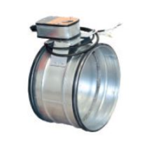 SERRANDA TAGLIAFUMO SINGOLO COMPARTO D.160 CON SERVOMOTORE BELIMO 24 V