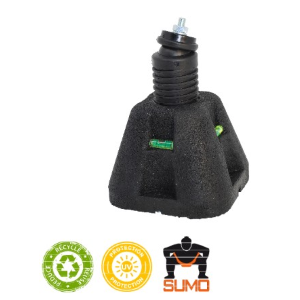BASE ANTIVIBRANTE BABY SUMO R REGOLABILE D.100X100 H.120-200 CARICO 150KG