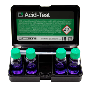 KIT 4 TEST DI VERIFICA PRESENZA DI ACIDO NEI LUBRIFICANTI ACID TEST