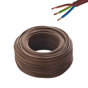 CAVO ELETTRICO FS18OR18 300/500V 3 G 1,5 MARRONE ROT.100MTL