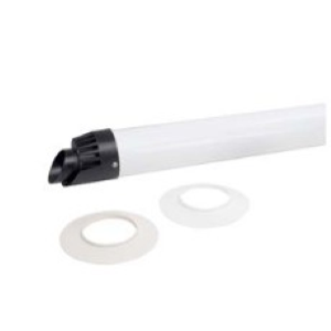 TUBO PROLUNGA COASSIALE D.60/100 MT1 CON TERMINALE DI SCARICO 