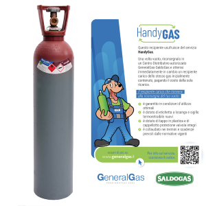 BOMBOLA HandyGas ACETILENE LT 14 CESPITE+CARICA 2kg-19bar