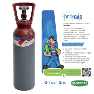 BOMBOLA HandyGas ACETILENE LT 5.7 CESPITE+CARICA 1kg-19bar