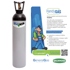 BOMBOLA HandyGas AZOTO LT 14 CESPITE+CARICA 3mc-200bar