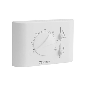 TERMOSTATO ELETTRONICO PER FANCOIL 220V SEITRON E/I 3 VEL. TFM01M