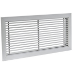BOCCHETTA A BARRE FISSE 15° D.500X300 CON DEFLETTORE RAL9003
