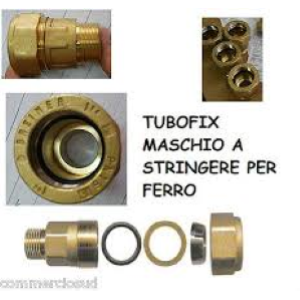 RACCORDO DI RIPARAZIONE FIX 1"-1/2 M OTTONE