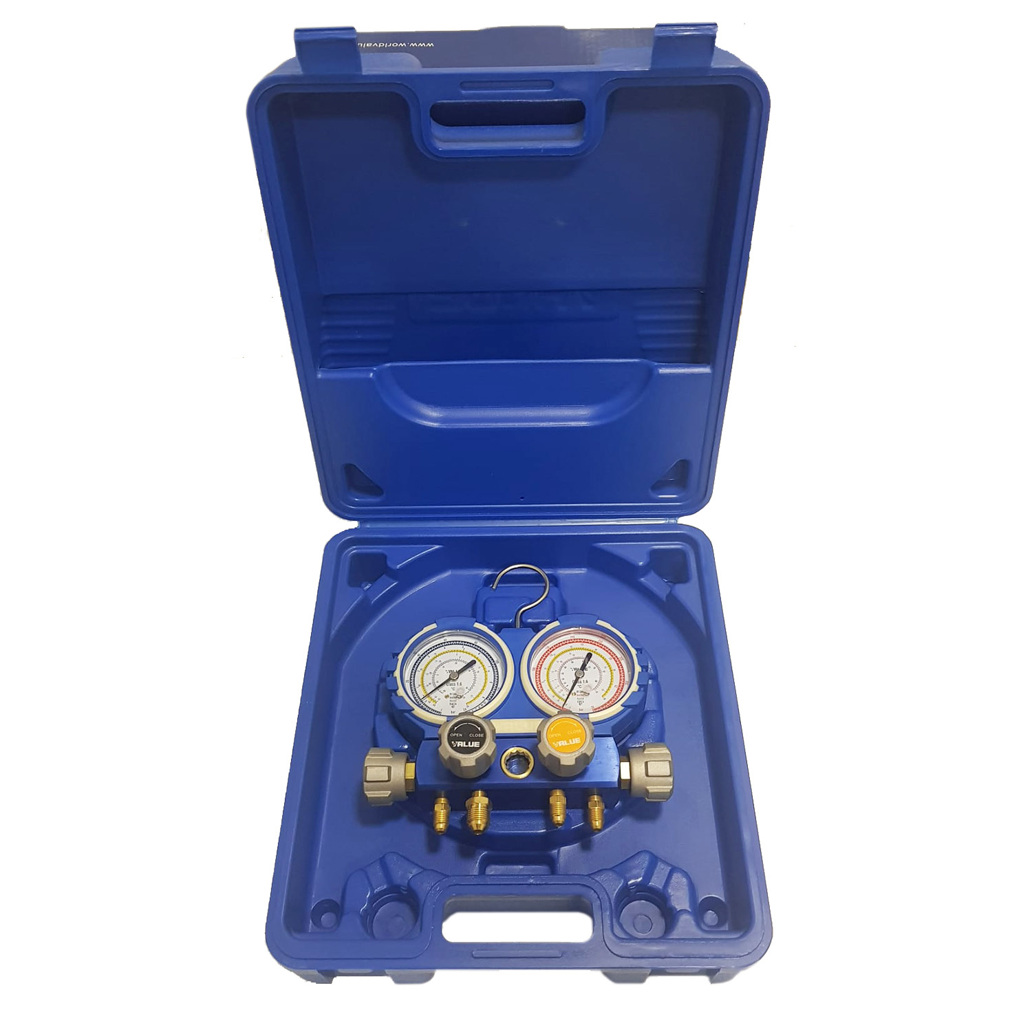 GRUPPO MANOMETRICO 4 VIE IN VALIGETTA R410/407C/R32/134A