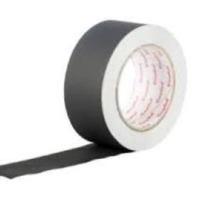 NASTRO ALLUMINIO NERO 933 SE - ADESIVO H 50mm x 50mt - 25  MICRON