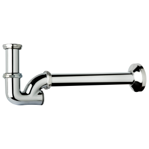 SIFONE A U PER LAVABO/BIDET 1" X 26 OTTONE CROMATO SERIE EUROPA