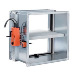SERRANDA TAGLIAFUOCO EI 120 D.150x450 CON SERVOMOTORE BELIMO BFL24T 
