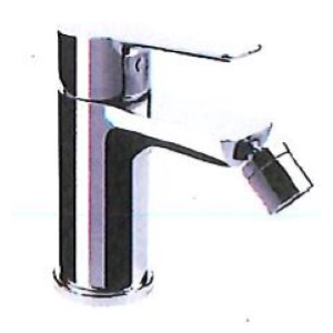 MISCELATORE MONOCOMANDO PER BIDET CROMATO TITANIUM