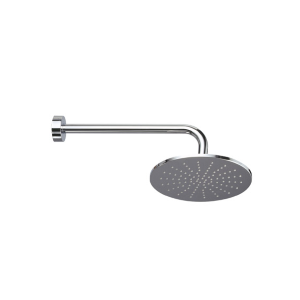 SOFFIONE DOCCIA TONDO A PARETE BRACCIO 400mm D.225