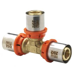 RACCORDO A T 16-16-16X2 A PRESSARE MULTISTRATO