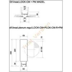 PLENUM PER LINEARE A SCOMPARSA LOOK 30 L=1500x100 ASOLA 80
